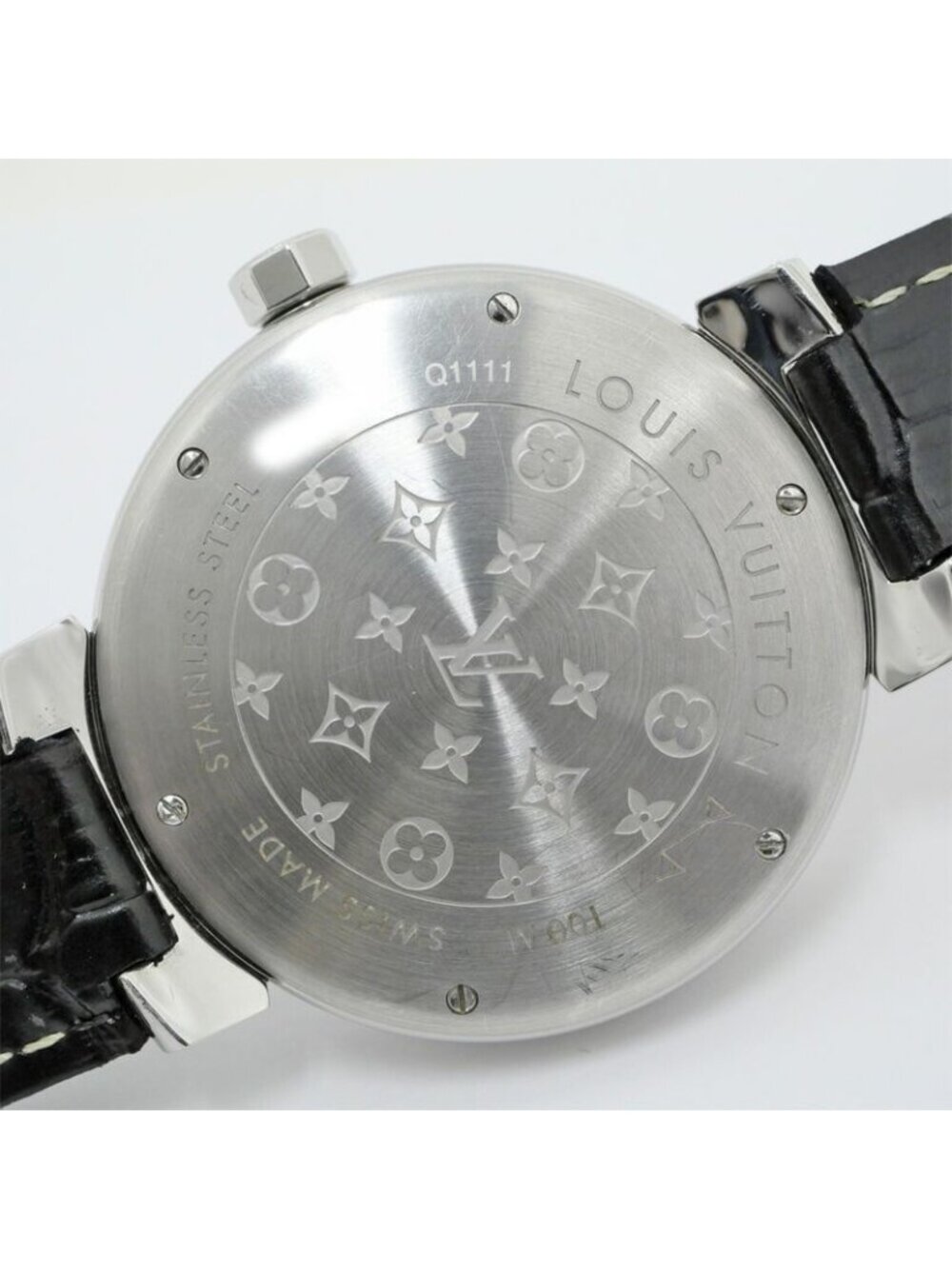 Louis Vuitton Tambour Date Brown SS Quartz Watch - Picture 4 of 10